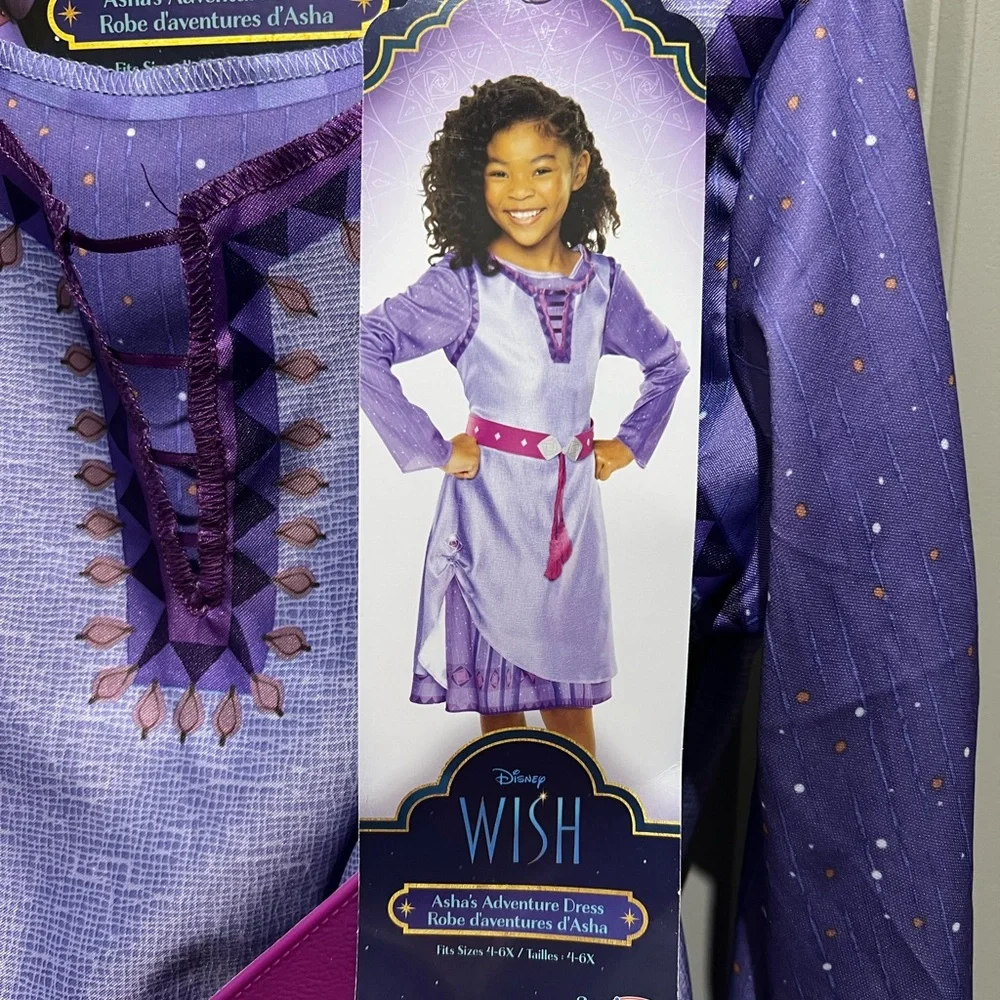 Disney Wish Asha's Adventure Costume Dress - Purple